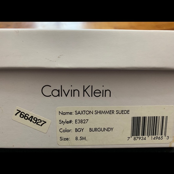 Calvin Klein Saxton Shimmer Suede Wedge - Picture 4 of 4